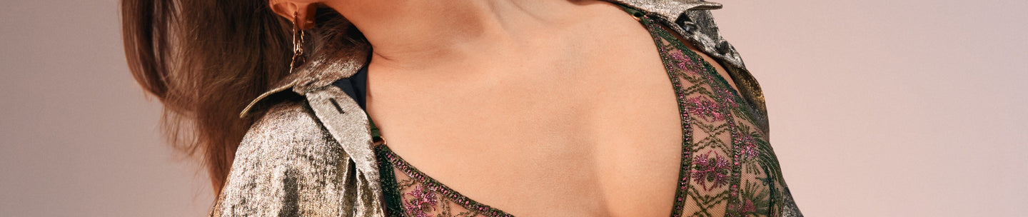 Aubade Sound of Heart Dark Garden Sale bij Pleasurements – Bloemenrijke elegante lingerie met onweerstaanbare kortingen