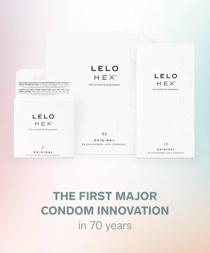 Pleasure nummer 18 van LELO: HEX condooms, originele verpakking van 36 stuks. Pleasure nummer 18 van LELO: HEX condooms, originele verpakking van 36 stuks.
