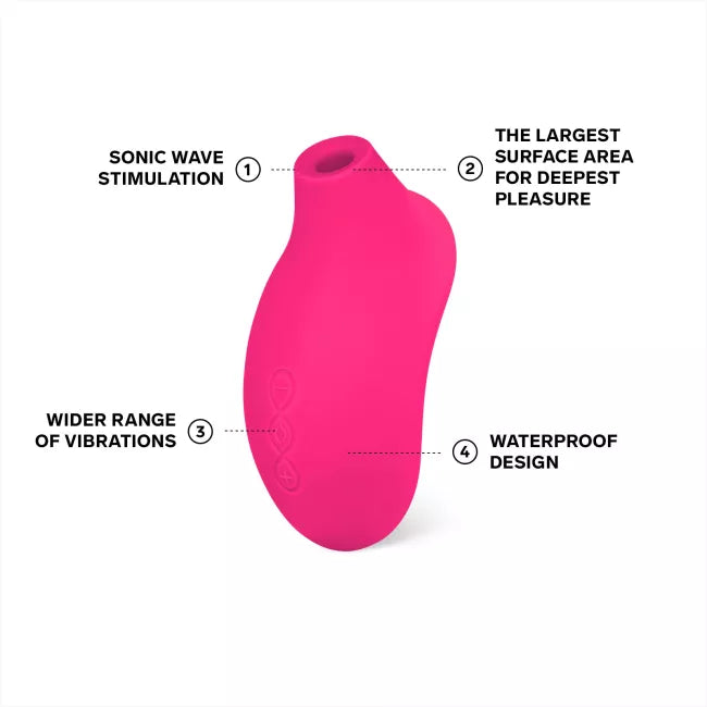 Pleasure nummer 26 van LELO: SONA 2 Cerise - Sonische stimulator