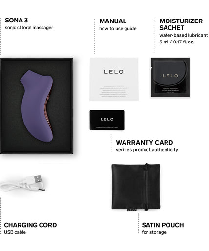 Pleasure Number 24 by LELO: SONA 3 Cruise Plum - Sonic Stimulator Pleasure Number 24 by LELO: SONA 3 Cruise Plum - Sonic Stimulator