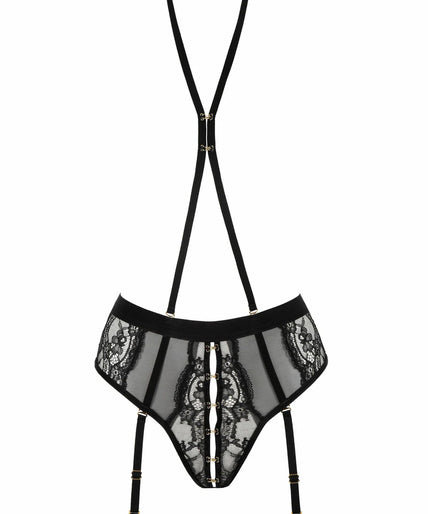 Atelier Amour Evasion Sensuelle Open Harness Slip – Zwart Atelier Amour Evasion Sensuelle Open Harness Slip – Zwart