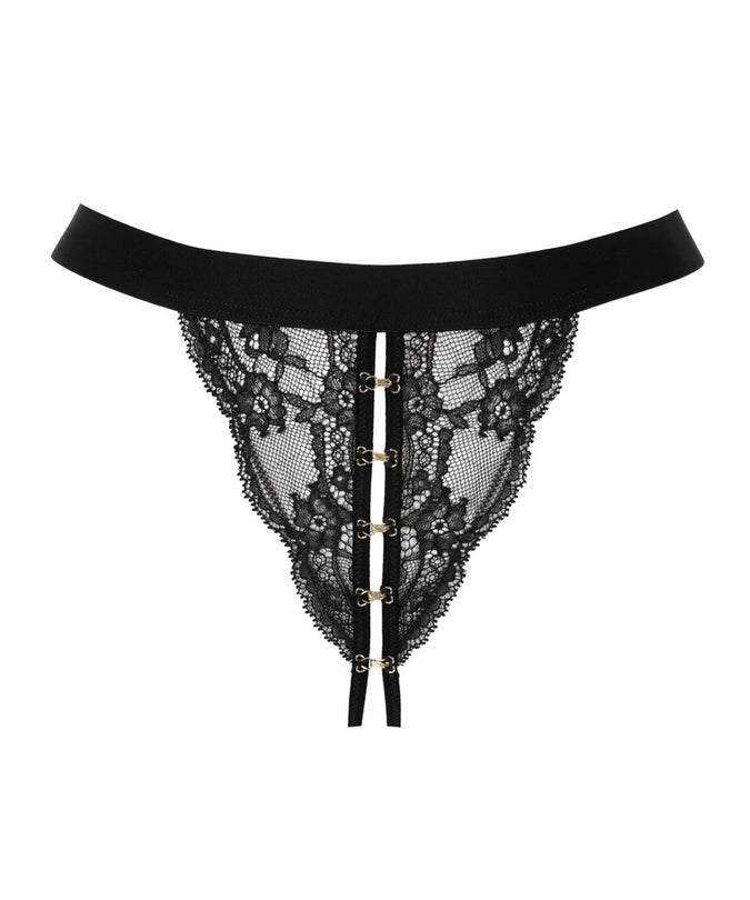 Atelier Amour Evasion Sensuelle Mini Open Slip – Zwart