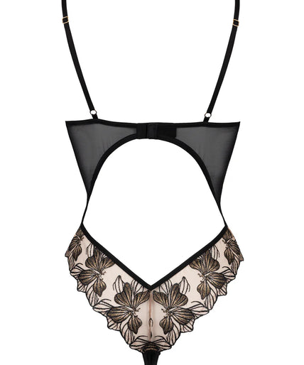 Atelier Amour Fleur Défendue bodysuit - Zwart Atelier Amour Fleur Défendue bodysuit - Zwart
