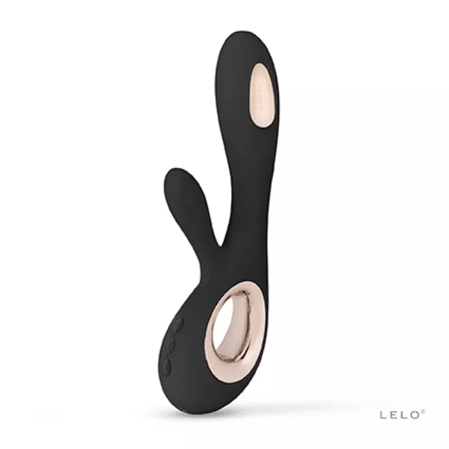 Pleasure nummer 23 van LELO: Soraya Wave Black - Rabbit Vibrator