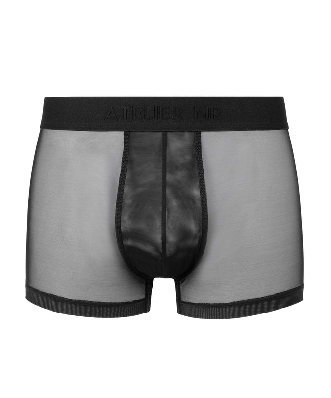 Atelier Amour – Doorzichtige boxershort voor heren in zwart