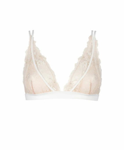 Atelier Amour – Après Minuit triangelbeha zonder beugels - Ivoor Atelier Amour Après Minuit Unwired Triangle Bra - Ivory - Pleasurements