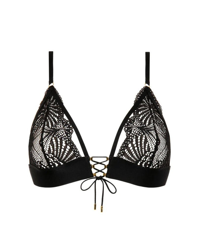 Atelier Amour Enlace Moi Triangle Bra - Black - Pleasurements