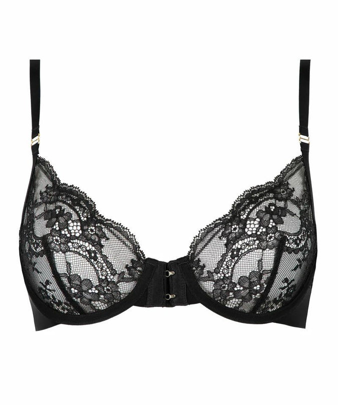 Atelier Amour Evasion Sensuelle Half cup Bra - Black - Pleasurements