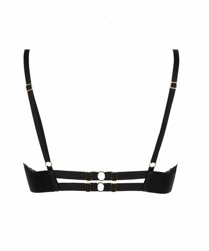 Atelier Amour Evasion Sensuelle Half Cup BH – zwart Atelier Amour Evasion Sensuelle Half cup Bra - Black - Pleasurements