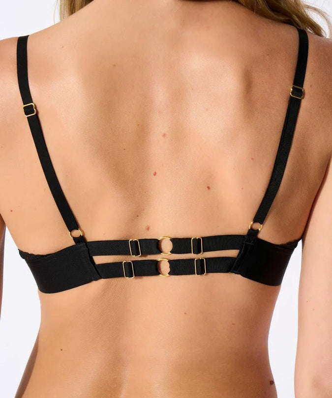 Atelier Amour Evasion Sensuelle Half cup Bra - Black - Pleasurements