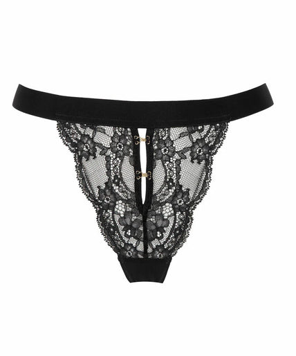 Atelier Amour Evasion Sensuelle Tanga - Zwart Atelier Amour Evasion Sensuelle Tanga - Black - Pleasurements