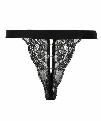 Atelier Amour Evasion Sensuelle Tanga - Zwart Atelier Amour Evasion Sensuelle Tanga - Black - Pleasurements