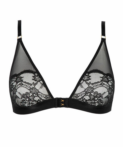 Atelier Amour Evasion Sensuelle Beugelloze Triangelbeha – Zwart Atelier Amour Evasion Sensuelle Unwired Triangle Bra - Black - Pleasurements
