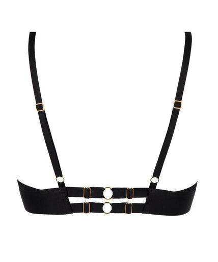 Atelier Amour Evasion Sensuelle Beugelbeha met driehoekige vorm - Zwart Atelier Amour Evasion Sensuelle Wired Triangle Bra - Black - Pleasurements
