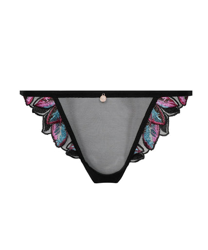 Atelier Amour – Oiseau de Paradis Slip - Zwart Atelier Amour Oiseau de Paradis Brief – Flowered - Pleasurements