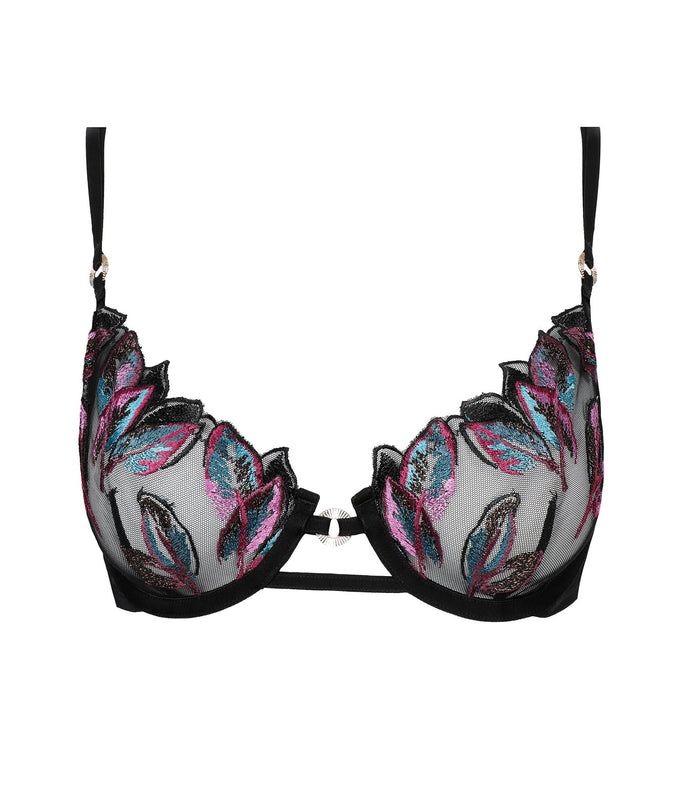 Atelier Amour Oiseau de Paradis Half Cup Bra – Flowered - Pleasurements