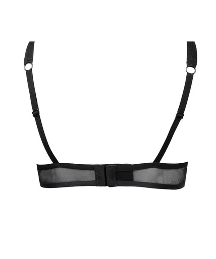 Atelier Amour – Oiseau de Paradis Triangel BH met beugel - Zwart Atelier Amour Oiseau de Paradis Wired Triangle Bra – Flowered - Pleasurements