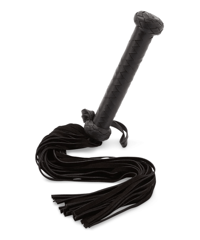 Coco de Mer Black Leather Flogger Large - Pleasurements