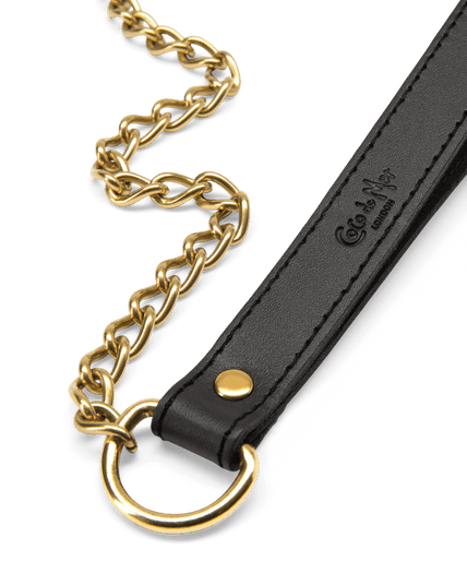 Black Leather Lead Coco de Mer Black Leather Lead - Pleasurements