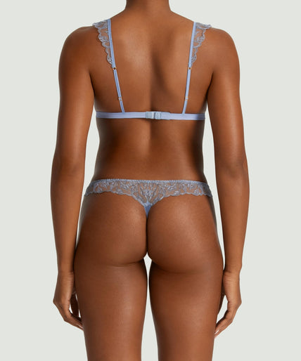 Coco de Mer Elandra Triangle BH in zacht poederblauw Coco de Mer Elandra Triangle Bra in soft powder blue - Pleasurements