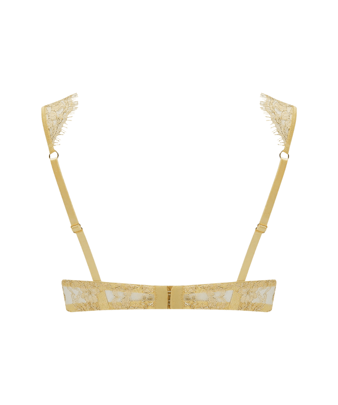 Coco de Mer Fiorella Balcony Bra Gold - Pleasurements