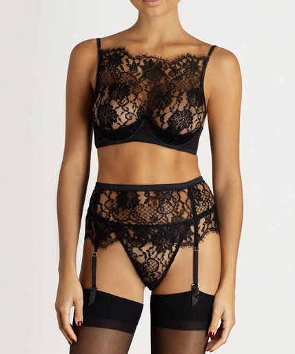 Hera High Neck Balconette Bra Coco de Mer Hera High Neck Balconette Bra - Pleasurements