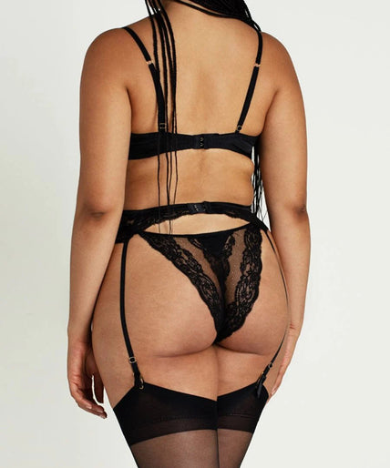 Coco de Mer Seraphine Suspender Coco de Mer Seraphine Suspender Belt - Pleasurements