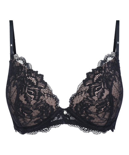Heavenly Push-Up BH Zwart Heavenly Push - Up Bra Black - Pleasurements