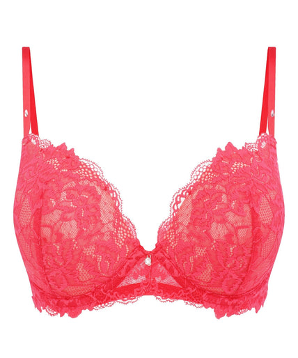 Heavenly Push-Up BH Rood Heavenly Push - Up Bra Red - Pleasurements