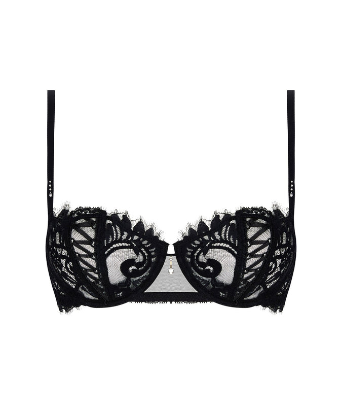 Lise Charmel Balconette Bra Desirs de Venise in Seductive Black - Pleasurements