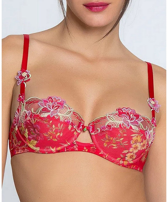 Lise Charmel Balconette Bra Foret Rubis (Beautiful ruby red) - Pleasurements