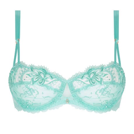 Lise Charmel Balconette Bra Princesse Iris in Aqua - Pleasurements