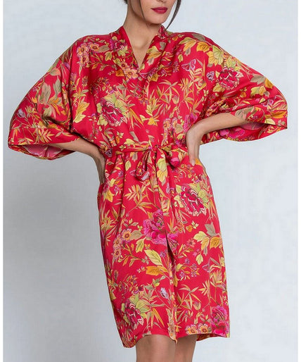 Kimono Foret Rubis (prachtig robijnrood) Lise Charmel Kimono Foret Rubis (Beautiful ruby red) - Pleasurements