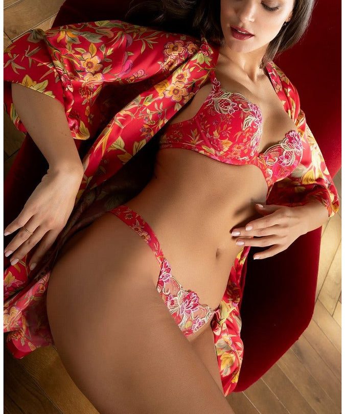 Lise Charmel Kimono Foret Rubis (Beautiful ruby red) - Pleasurements