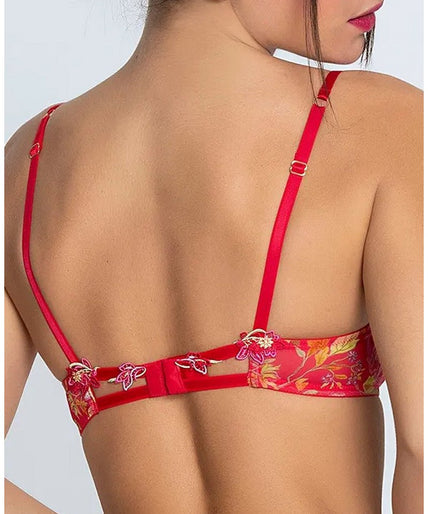 Zacht gevoerde BH Foret Rubis (prachtig robijnrood) Lise Charmel Soft padded Bra Foret Rubis (Beautiful ruby red) - Pleasurements