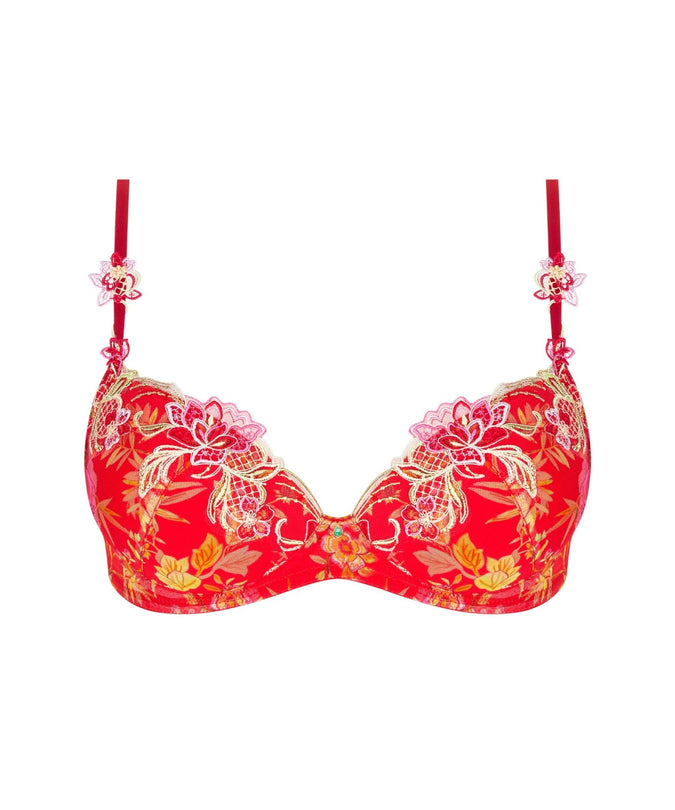 Lise Charmel Soft padded Bra Foret Rubis (Beautiful ruby red) - Pleasurements