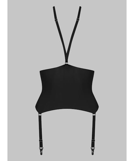 Maison Close Nuit Infinie Garter Belt met Suspenders in Zwart Maison Close Nuit Infinie Garter Belt With Suspenders in Black - Pleasurements