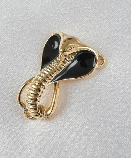 Sylvie Monthulé Borstketting met Heilige Cobra-design, goudkleurig Sylvie Monthulé Breast Sacred Cobra Necklace Design Gold - Pleasurements