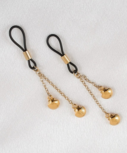 Sylvie Monthulé Duo Shells tepeldesign goud Sylvie Monthulé Duo Shells Nipple Design Gold - Pleasurements