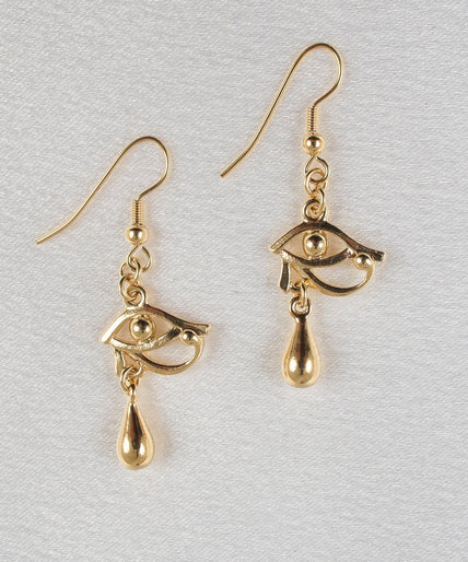 Sylvie Monthulé Oog van Horus Design Oorbellen Goud Sylvie Monthulé Eye of Horus Design Earrings Gold - Pleasurements
