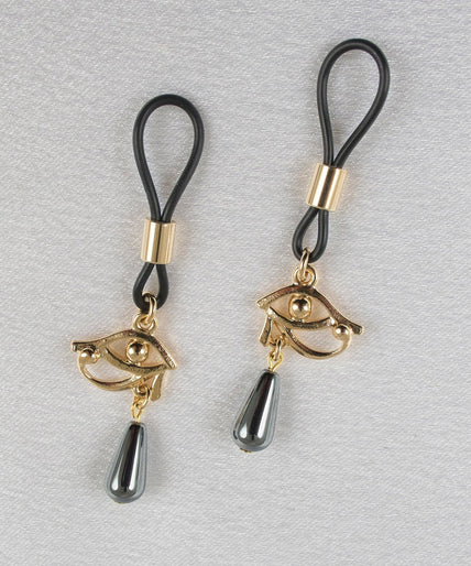 Sylvie Monthulé Oog van Horus tepeldesign Goud Sylvie Monthulé Eye of Horus Nipple Design Gold - Pleasurements