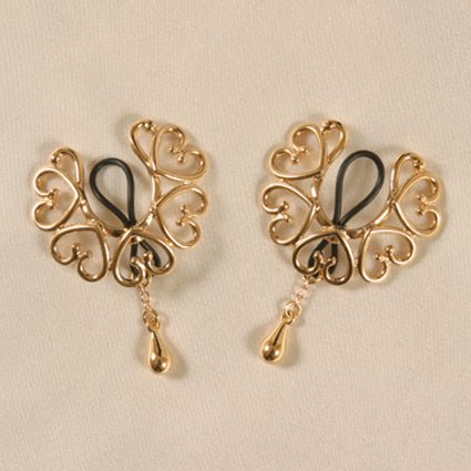 Sylvie Monthulé Sieraden Borsten Traps Druppels Goud Sylvie Monthulé Jewelry Breasts Traps Drops Gold - Pleasurements