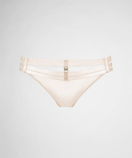 Bordelle Art Deco Multi Strap String - Ivoor Bordelle Art Deco Multi Strap Thong Ivory - Pleasurements