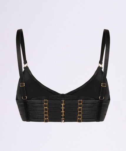 Pleasurements Bar-Tender Balconette Bra Black Pleasurements Bar - Tender Balconette Bra Black - Pleasurements