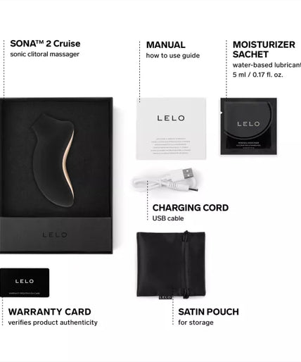 Pleasure nummer 27 van LELO: SONA 2 Zwart - Sonische stimulator