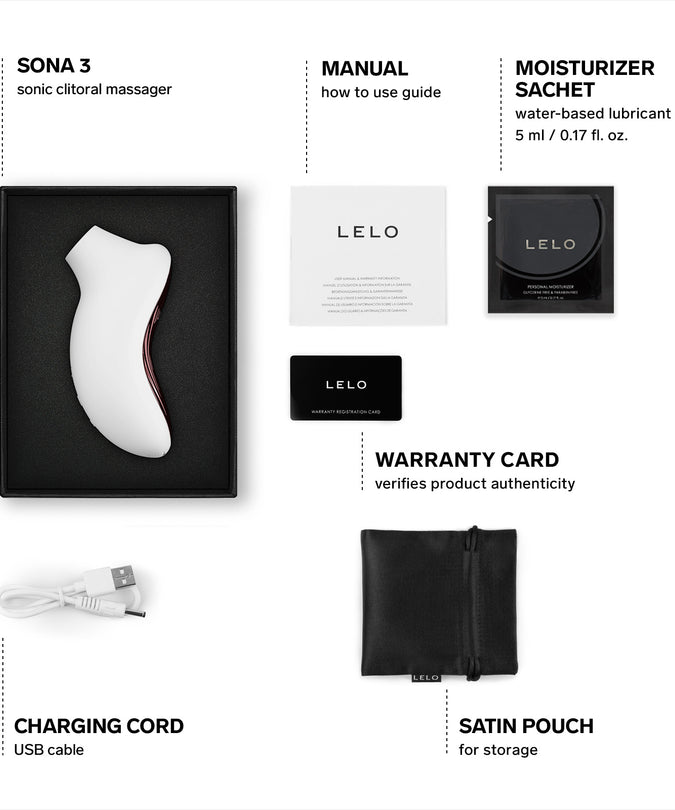 Pleasure nummer 25 van LELO: SONA 3 Wit - Sonische stimulator