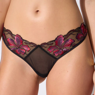 Atelier Amour – Dernier Frisson Tanga - Zwart & Rood