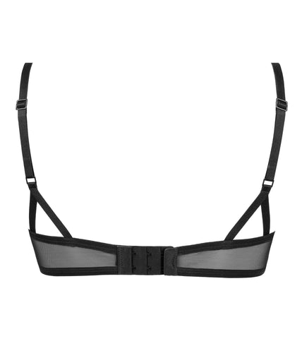 Atelier Amour – Dernier Frisson Demi Cup BH - Zwart & Rood