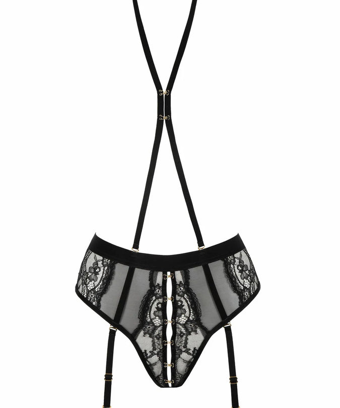 Atelier Amour Evasion Sensuelle Open Harness Slip – Zwart