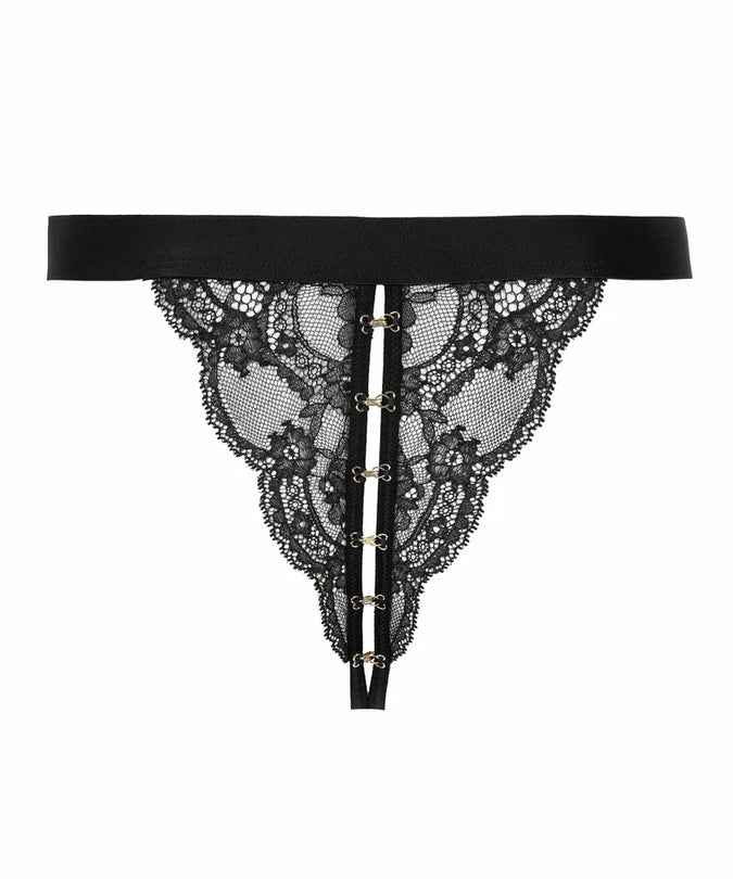 Atelier Amour Evasion Sensuelle Mini Open Slip – Zwart